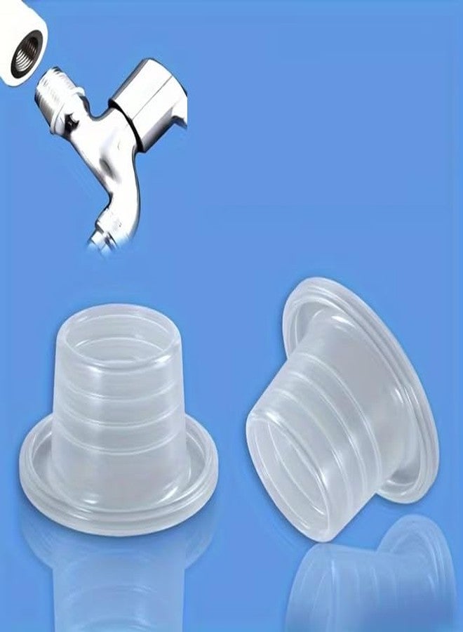 POLOSTAR Faucet Triangle Valve Sealing Gasket, Silicone, POLO STAR Pack of 50, Used for Industrial & Commercial, Best Replacement for Teflon Tape, Use Hot & Cold Water, Use for Any 15mm / 1/2" Thread, White - Image 1